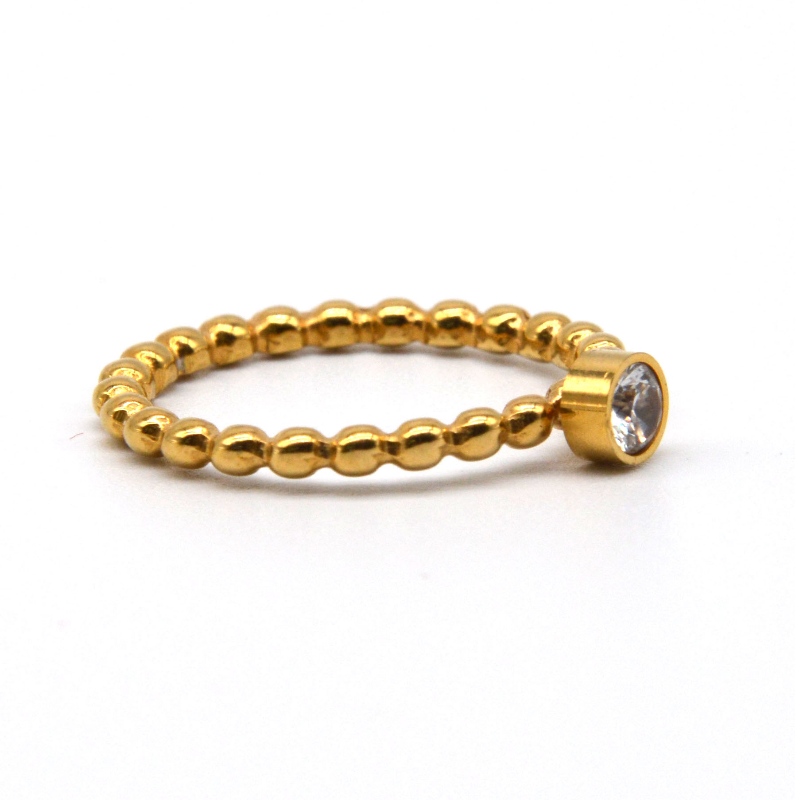 Ringen med diamant af rustfrit stål rfbrg0343