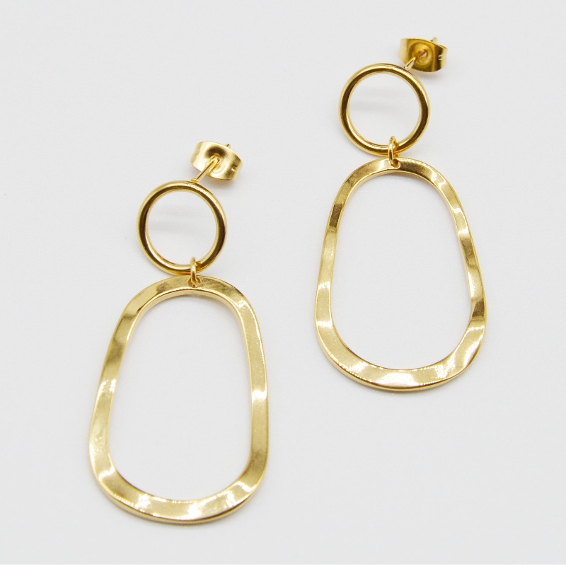 øreringe af rustfrit stål og øreringe rfber0061