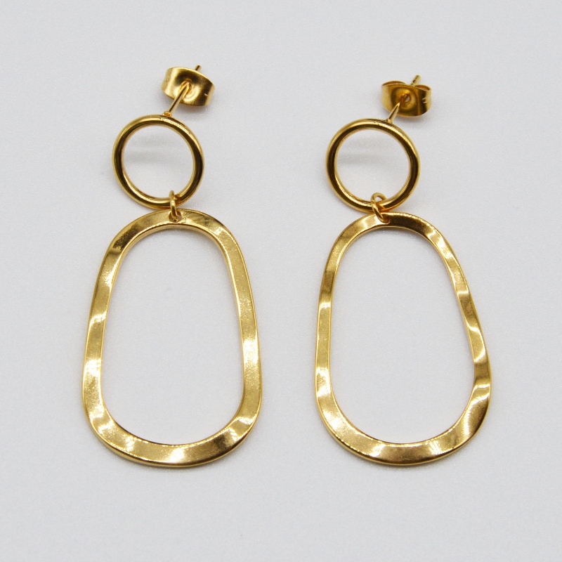 øreringe af rustfrit stål og øreringe rfber0061