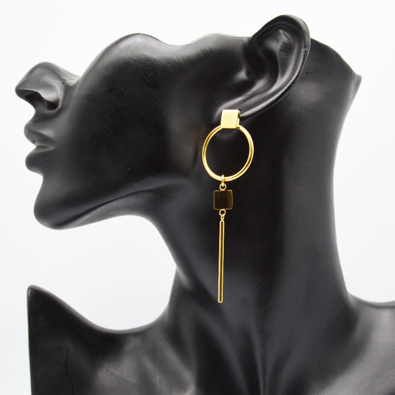 øreringe af rustfrit stål og ringe rfber0165