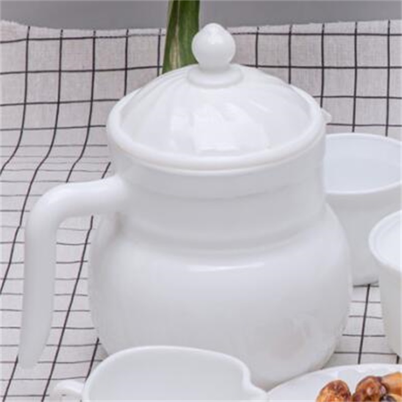 Bordservice med uigennemsigtigt glasglasudstyr - Rund Coffee Set