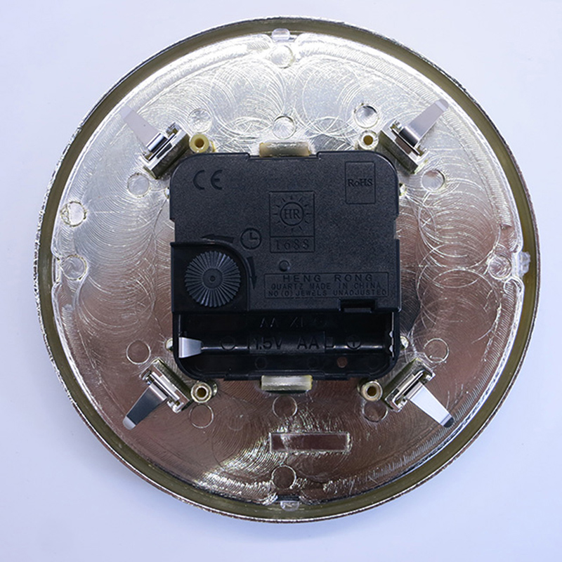 130 mm rent sølv cirkulært vægindlæg