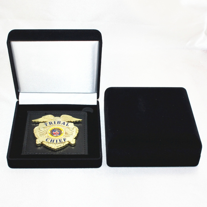 Vare D-33L rund form fløjlkasse til mønt, medalje og badge, mm. 100 * 100 * 39mm, vægt ca. 96g