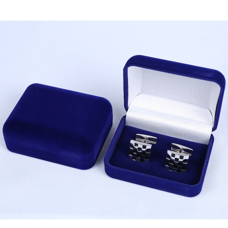 Punkt D-45S rund form Velvet Box for par manchetknapper, et 60mm slipseklip i længde, eller flere emblemer, mønter, medaljer osv., mm.75*95*32mm, vægt omkring 65g