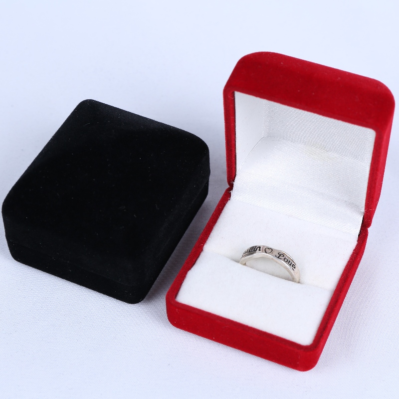 Punkt D-57 rund form Velvet Box til ring, møntmærke, mm.45*52*41, vægt omkring 30g