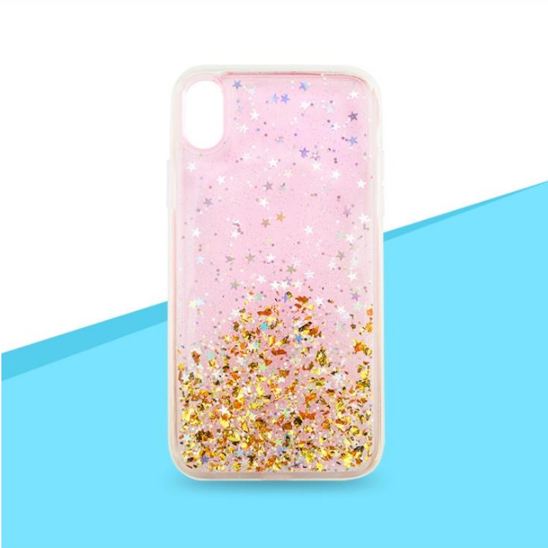 Den direkte flash-pulver guldfolie sølvpapir iPhone, der er egnet til en gennemsigtig mobiltelefonæske med dryp- plast