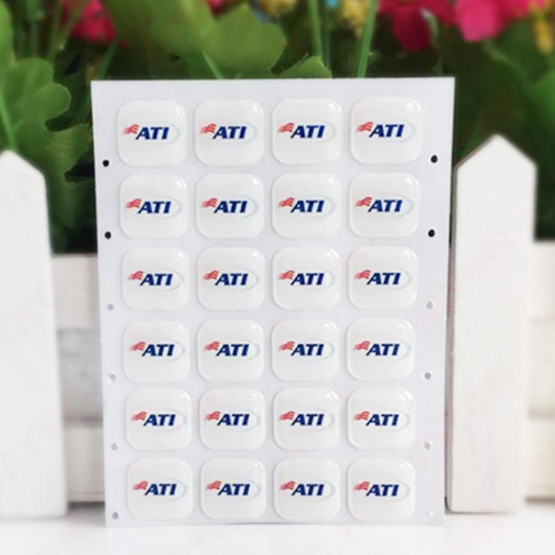 Producent Brugerdefineret klistermærke drypper, gennemsigtigt PVC krystalplast etiketdråber, selvklæbende dråbe plastik etiketproces tilpasset