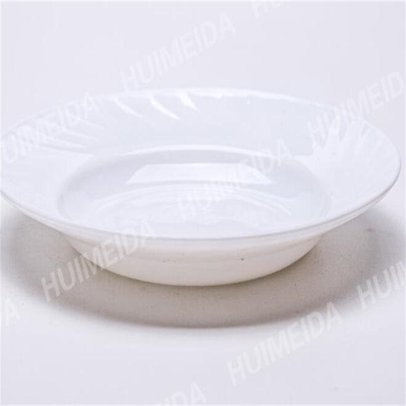 Bordservice med uigennemsigtigt glasglasglasudstyr (HSP Soup Plate)