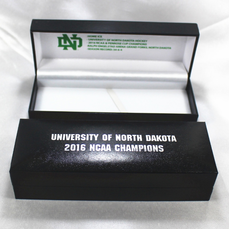 Punkt V-12L rektangel Læderpapir boks til 140*35mm multiple emblemer, penne og halsbånd osv.160*58*40, vægt omkring 120g