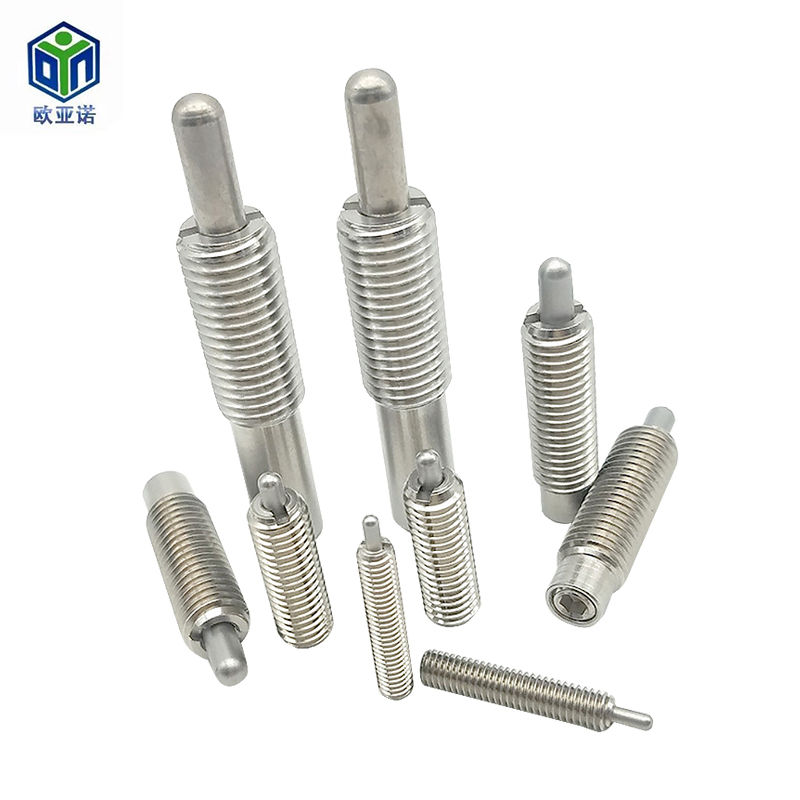 Rustfrit stål high-end præcisionsfjederstempel med tænder Placering af kuglestikskrue