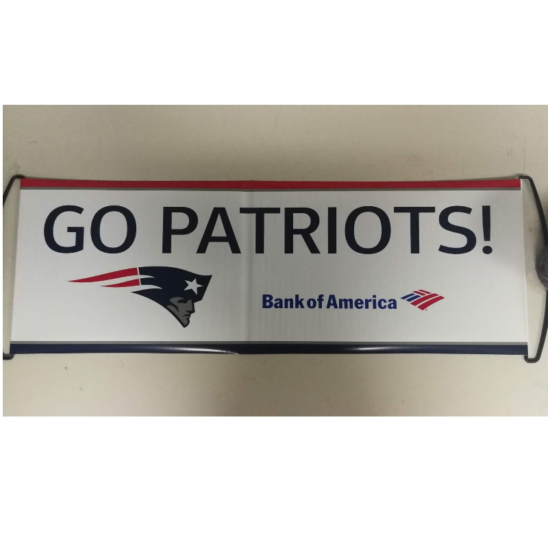 Brugervalgt Logo Hand Helted Roller Banner- Patriots 24x68CM