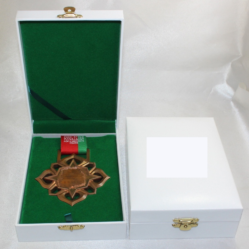 Position V-15L rektangel af læder i læder til 90*120 mm medalje, møntmærke osv.110*157*40, vægt omkring 185g