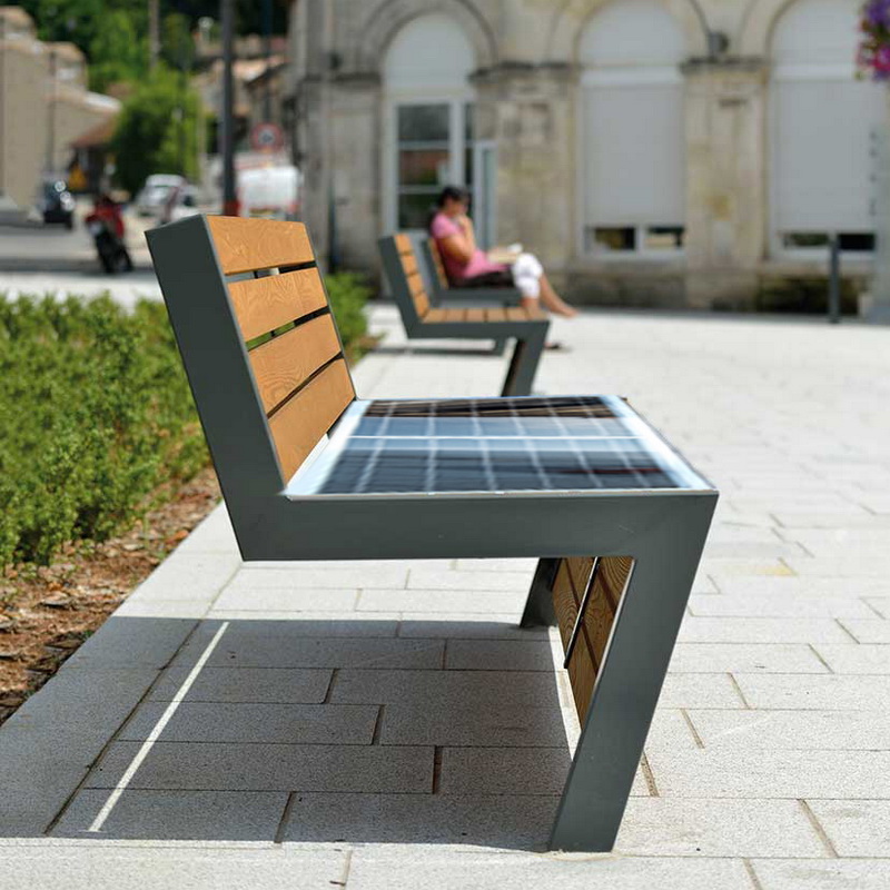 Nyt design Solenergi Laveste fabrikspris Smart Park Bench