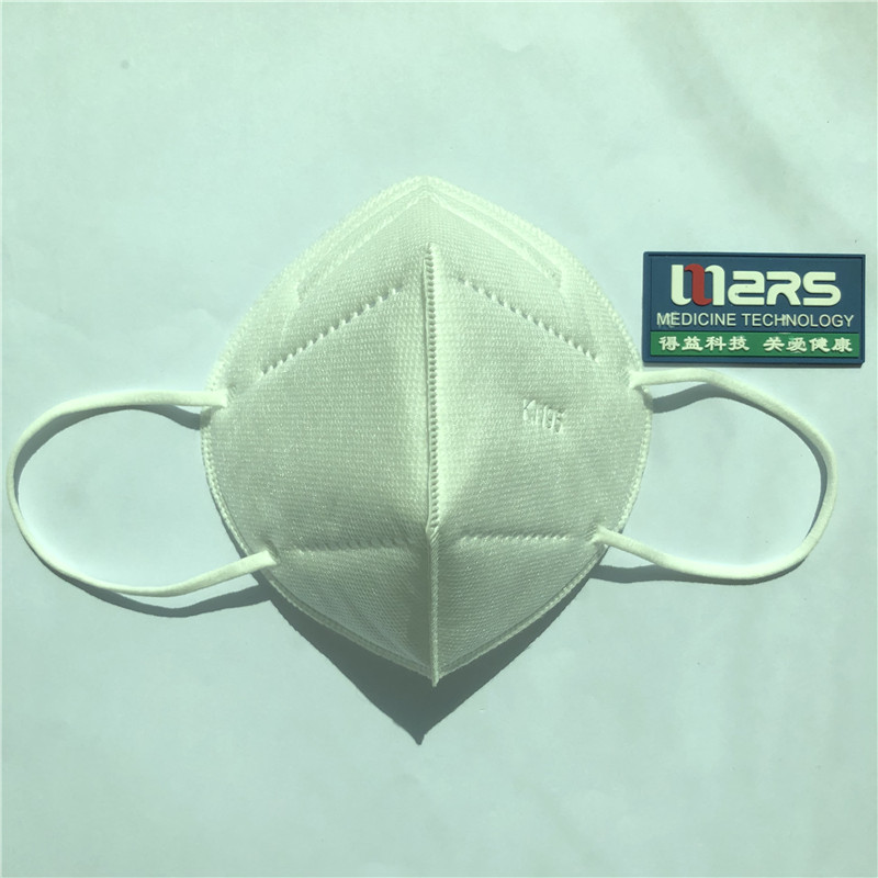 2020 Ikke-vævet KN95 Beskyttende ikke-medicinsk, sammenfoldelig halv 5-lags ansigtsmaske til selvbrug