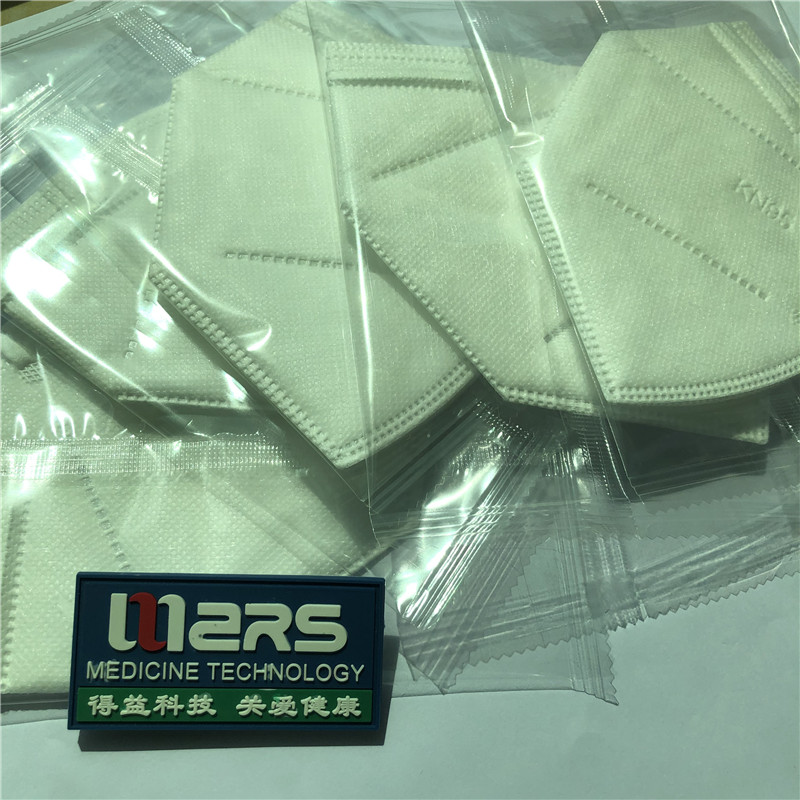 2020 Ikke-vævet KN95 Beskyttende ikke-medicinsk, sammenfoldelig halv 5-lags ansigtsmaske til selvbrug