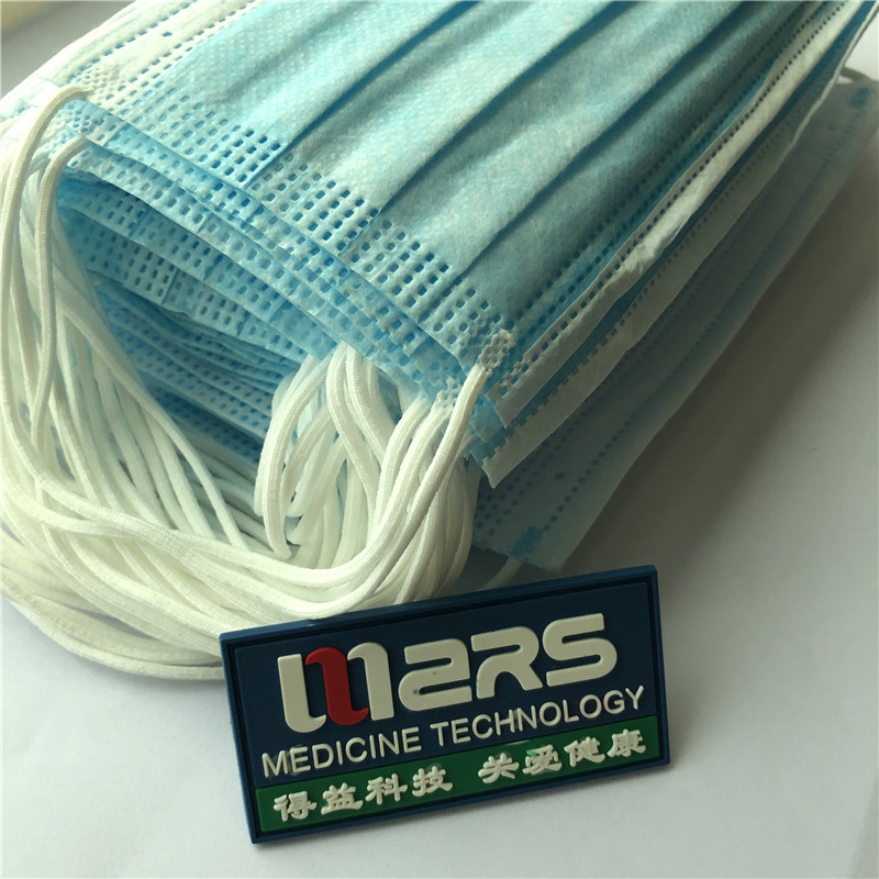 Engrosfabrik 3 gange ikke-vævet engangs medicinsk ansigtsmaske med ørekreds