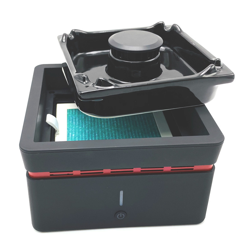 Elektronisk intelligent oprensning lugtfri røgfri askebæger luftrenser anti brugte T3