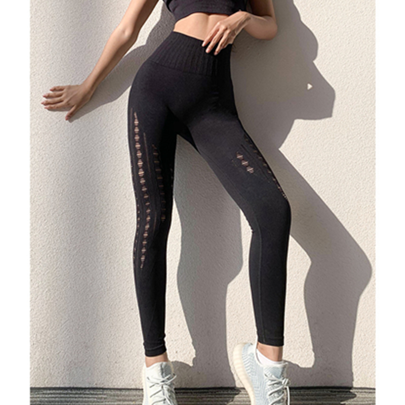 Kvinders leggings yoga bukser stretch lift hip running fitness bukser yoga dragter sportsbukser