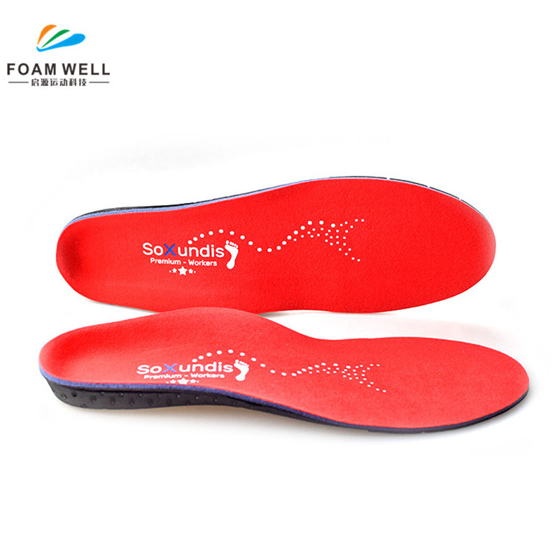 Hot Selling PU Foom EVA Shoe Inserts For Plantar Fascisitis Flat Foot High Arch Support Orthotics Insuls