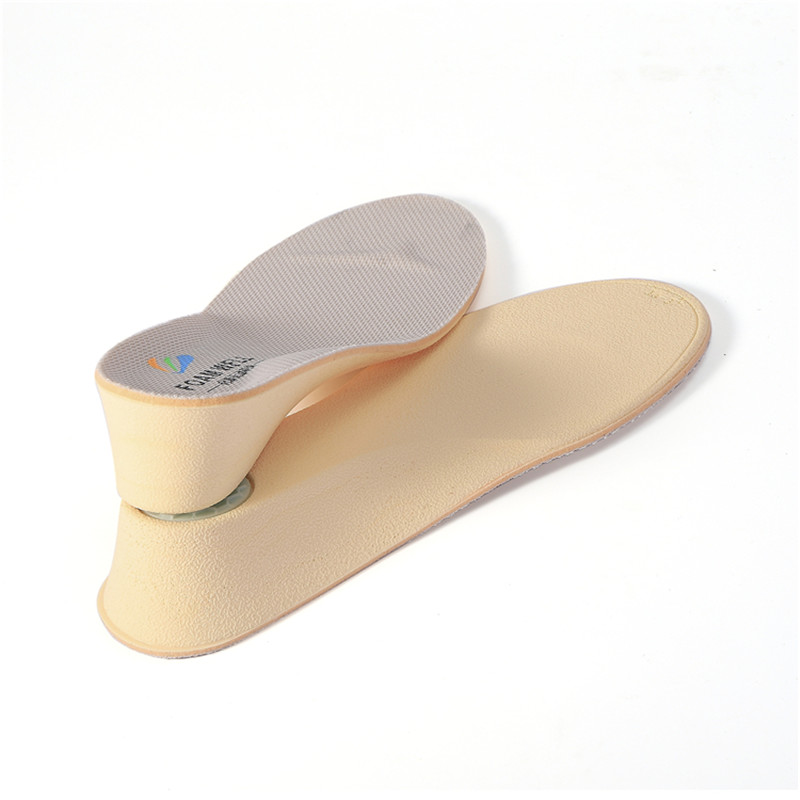Høj kvalitet 5D Memory Fooam PU GEL Cushion Shoe Elevator Comfort Invisible Plastic Height Grough Insulces