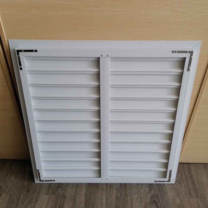 PVC blænder skodder til trådløs glasventilator til ventilation af glas stål udstødningsventilator