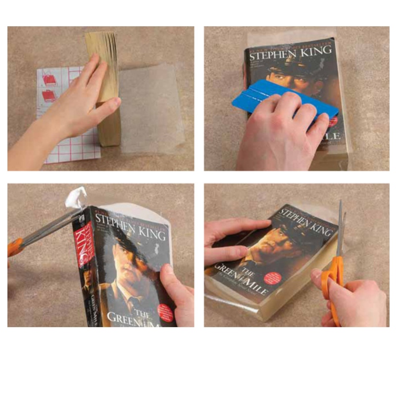 50cm*36cm klar/gennemsigtig hæftebelægning af PVC