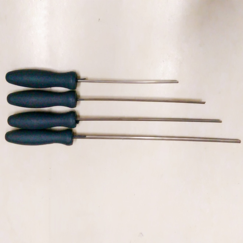 Stav til rengøring, jernhåndtag til montering, jernhåndtag, gummihammer