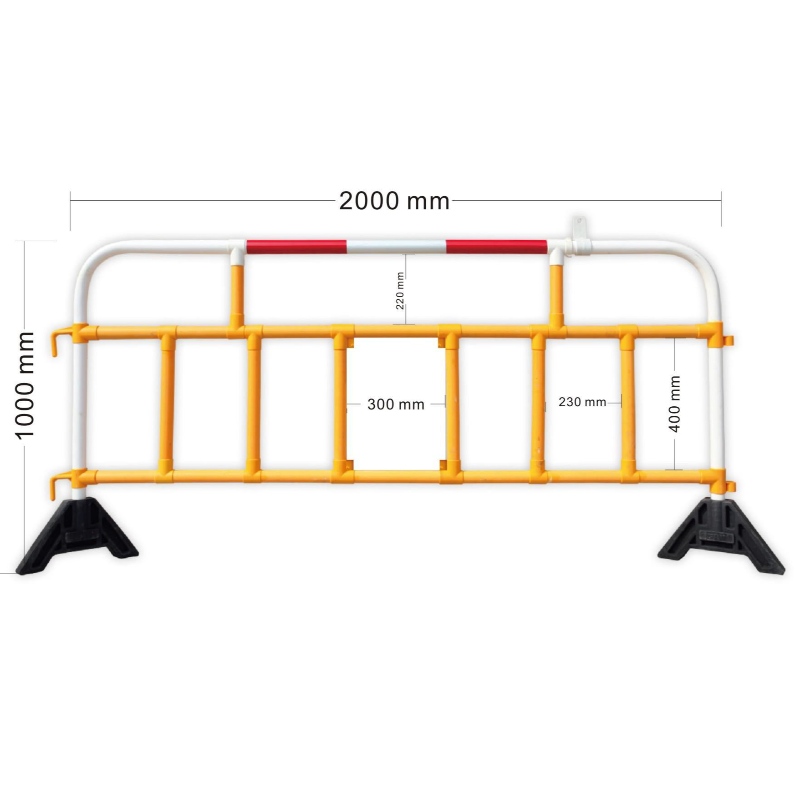 Barrera de tráfico Valla de control de multitudes Barrera SEPARADOR DE CARRETERA TILGÆNGELIG