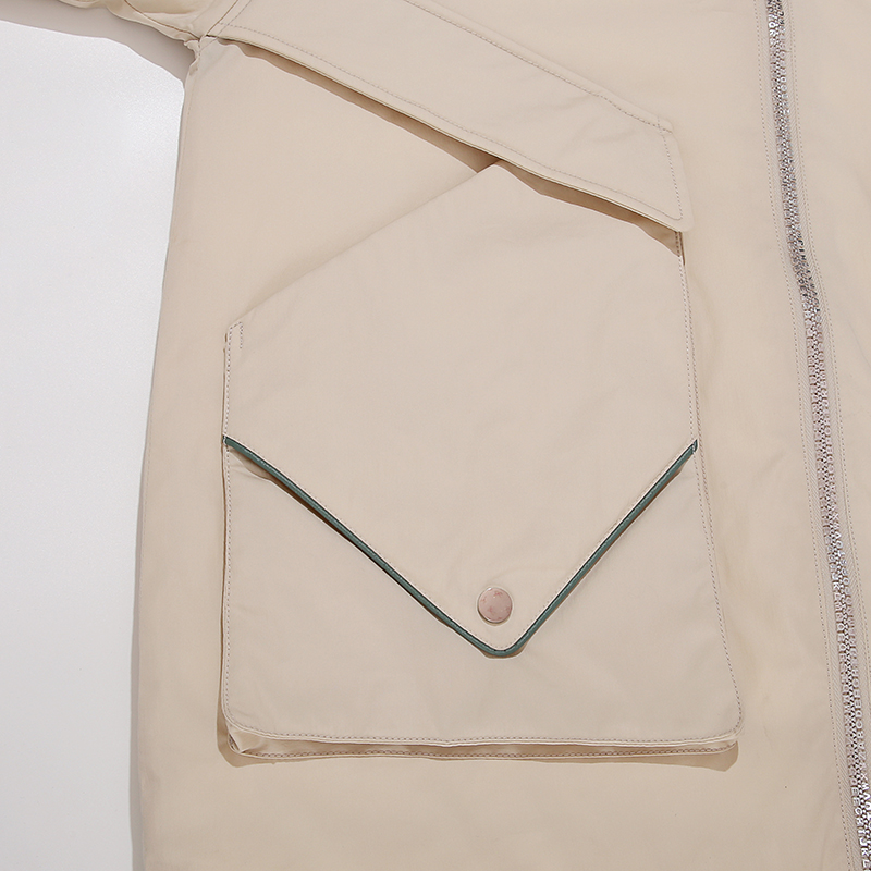 Ladies Midi- long coat med stor hætte