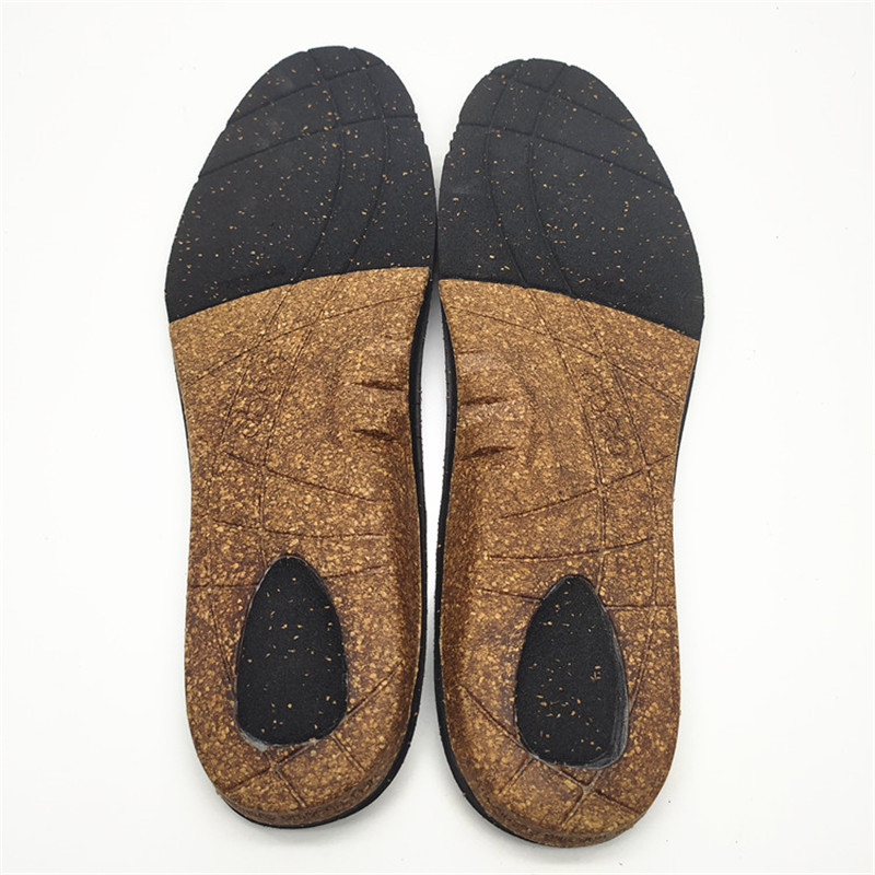 Funktionel specialvarme, der kan formes mod slip, absorberer fodpleje kork ortotisk skosål, insolvent