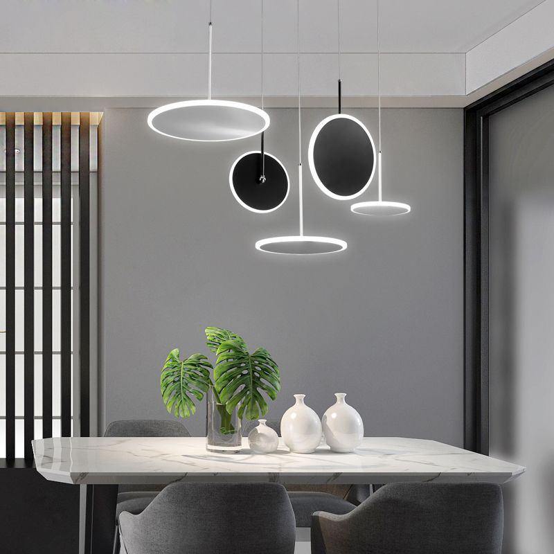 Nordisk design Jernrund akryl LED pendel husindretning