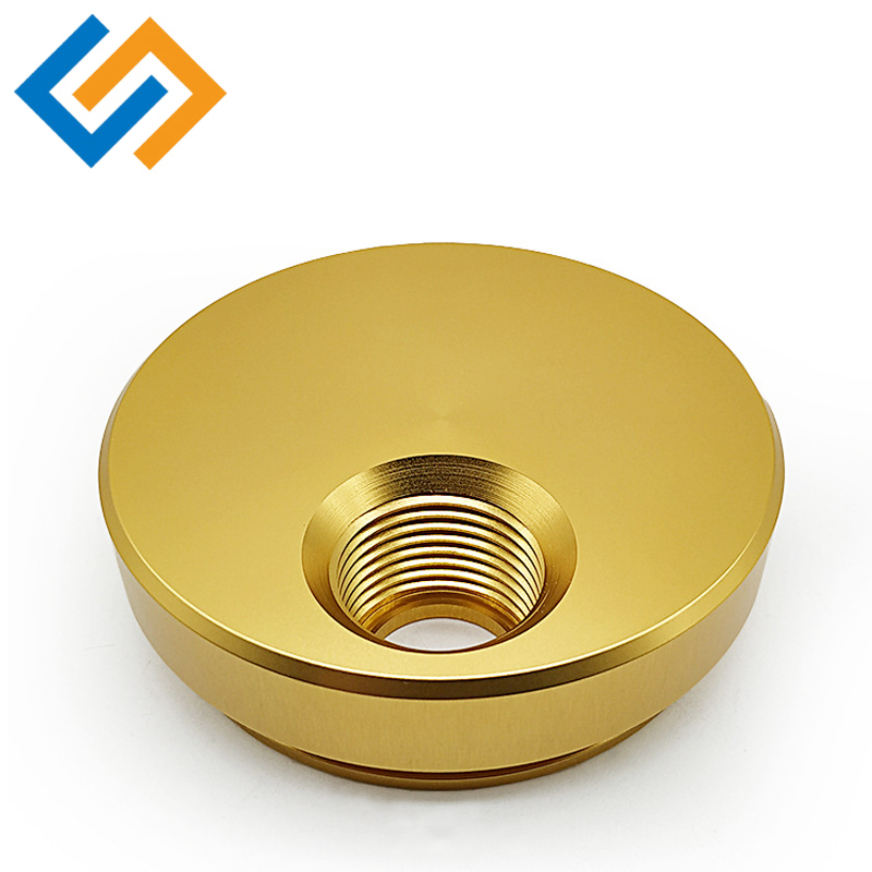 Brugerdefinerede gule aluminiumekstruderede profiler anodiserede CNC-dele