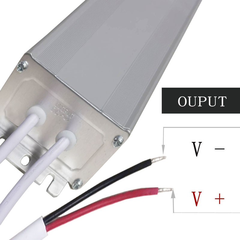24v 150w stabiliseret spænding IP68 vandtæt undervandslampes strømforsyning aluminiumshus