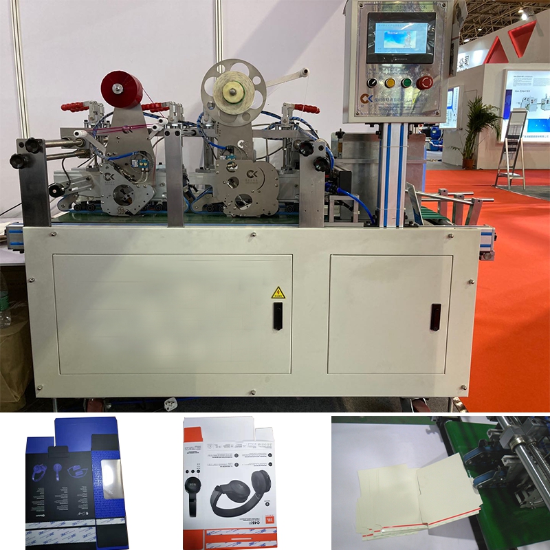 Dobbeltsidet klæbemaskine til klæbemiddel