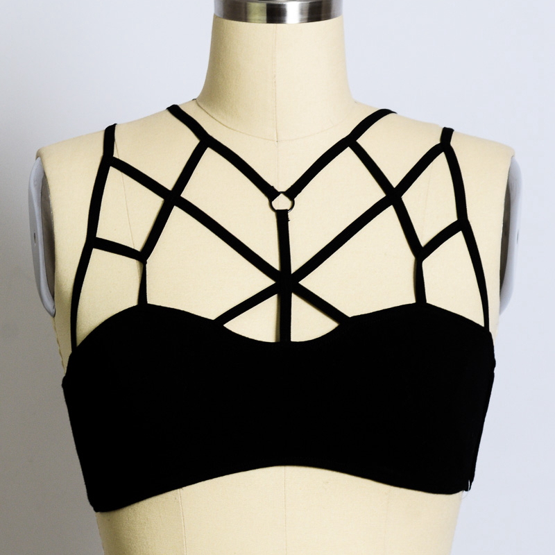 GA-016 Grace Girl Cage Front Seamless Bralette XS/S M/L 2 Størrelse