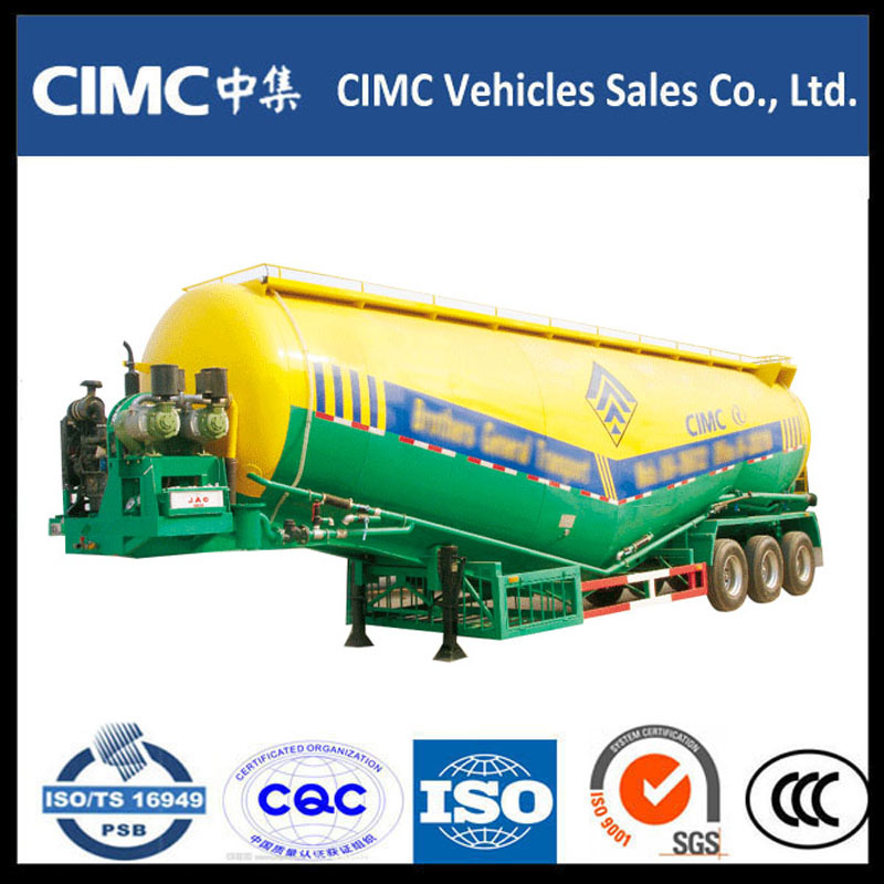 Hot Sale CIMC Bulk Cement Pulver Tank Semi Trailer
