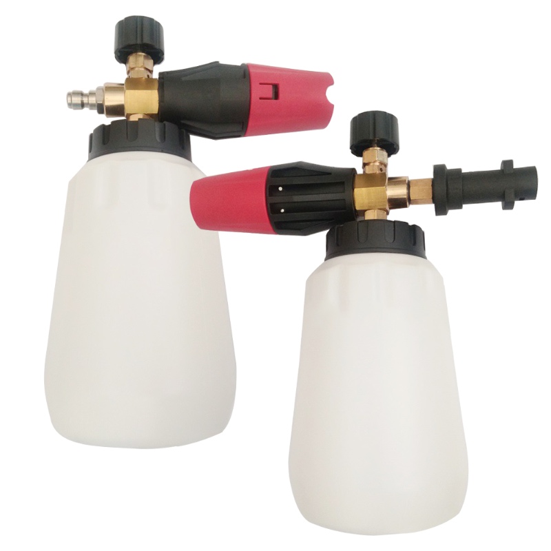 bilvask sne skum kanon