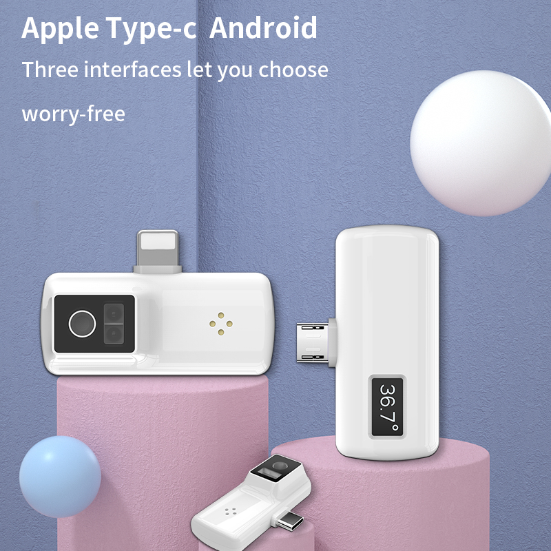 Ny ankomst: Bærbart smarttelefontermometer Mere praktisk Berøringsfri nøjagtig måling.