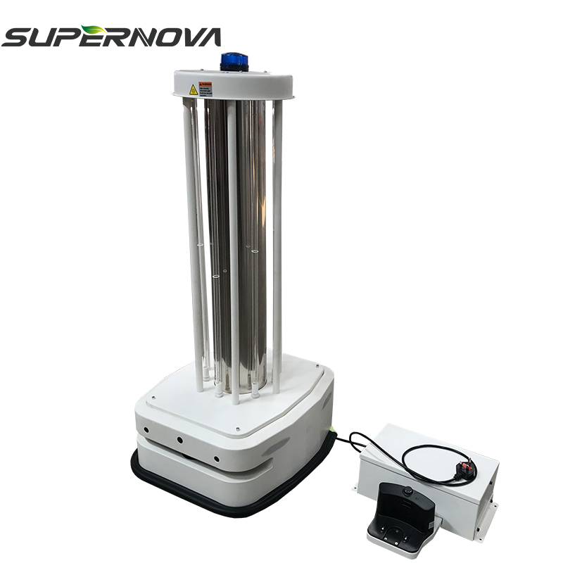 480W Wifi AI Desinfektion Smart Sterilizer Lys Desinfektion UVC Robot-UV-lampe