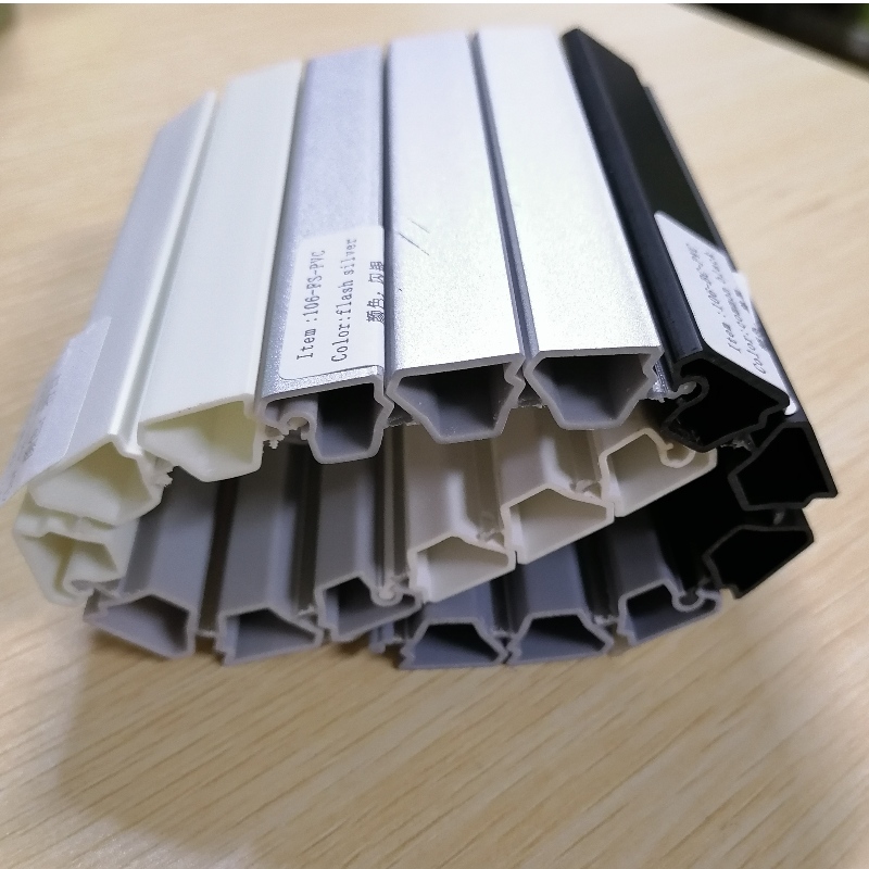 brandklassificeret PVC rulleskodder lamell PVC skodder profil co-ekstruderet PVC profil lamell til skabsdør