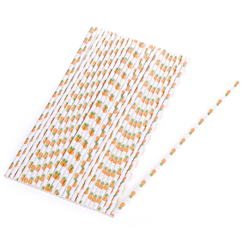 Frugt ananas papir halm