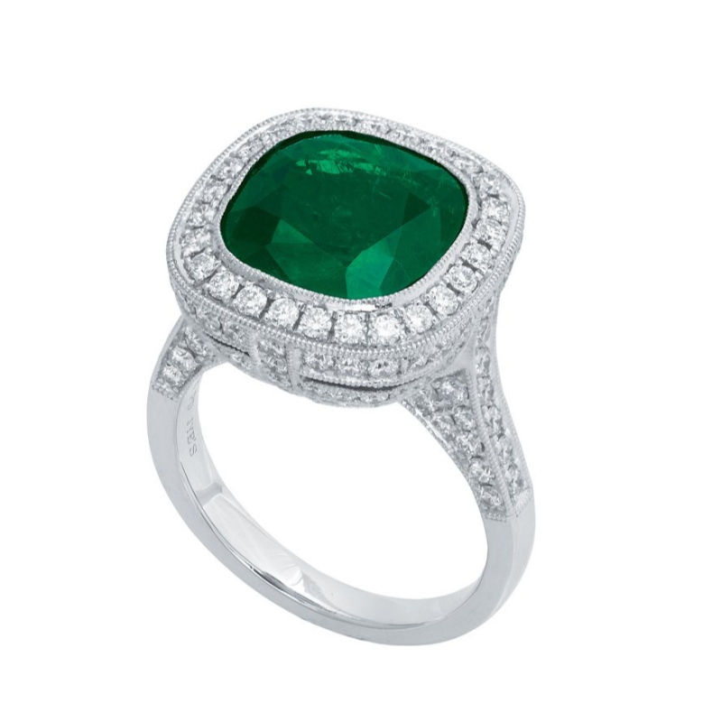 Kvinders europæisk og amerikansk stil enkel atmosfære reden klo sæt zirkon 925 sølv ring Kina Ruifanbao smykker forarbejdning fabrik