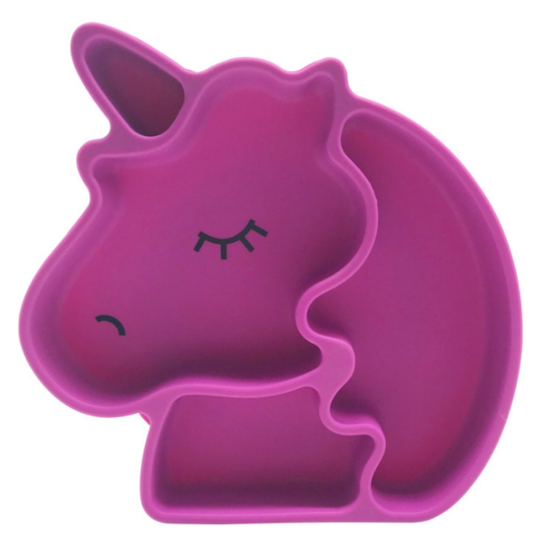 Silicon plate silicone Unicorn plate Silicone Baby plate