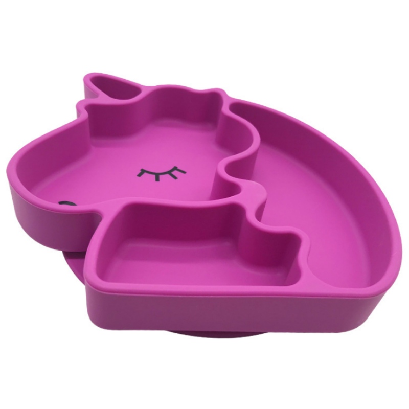 Silicon plate silicone Unicorn plate Silicone Baby plate