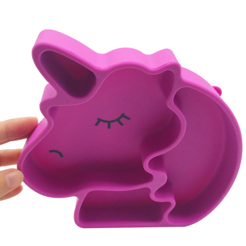 Silicon plate silicone Unicorn plate Silicone Baby plate