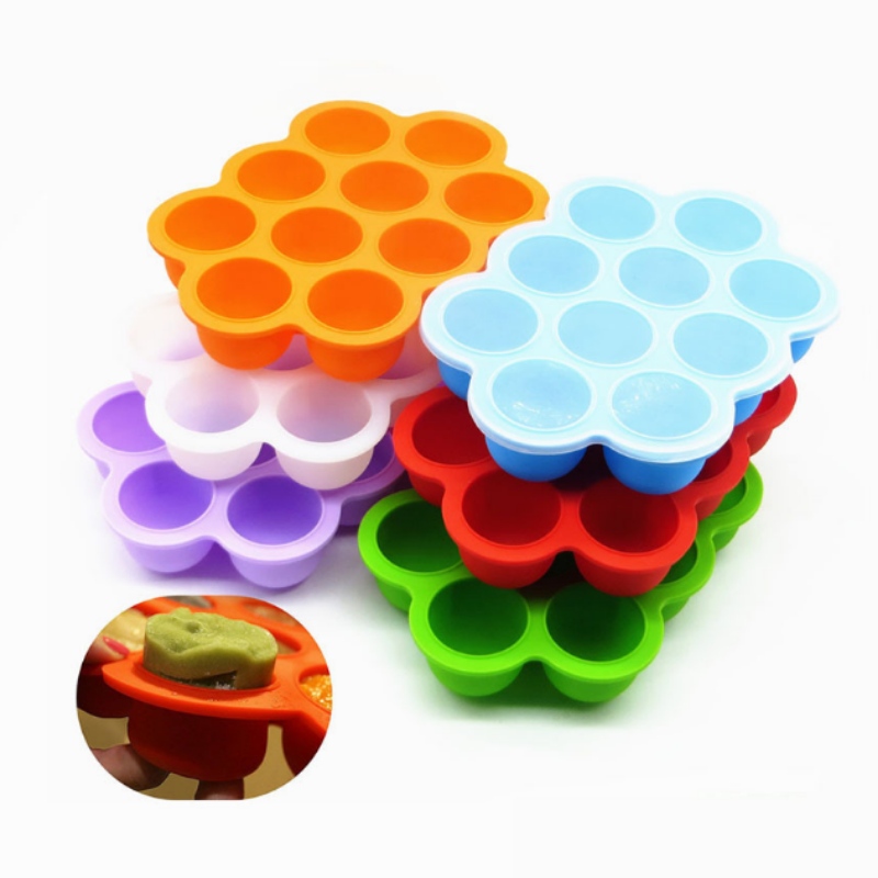 Silica gel 10-hul komplementær madkasse, is, der laver iskappe til spædbørn, supplerende madkasse