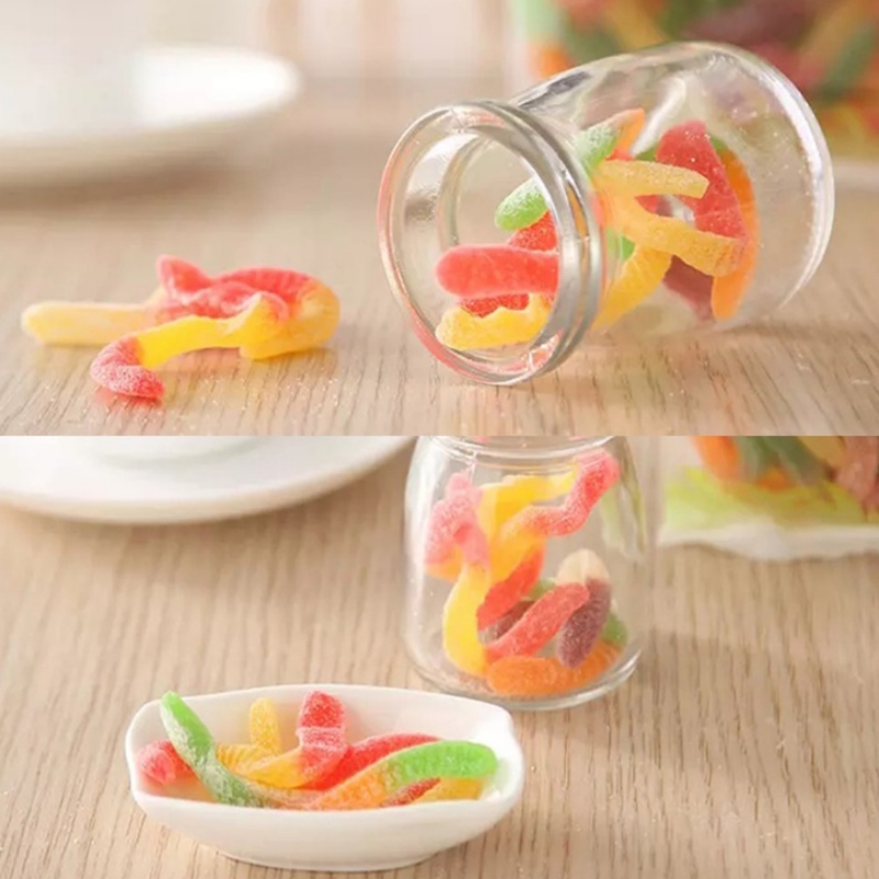 Silicone orm Slik model af larve formet fisk insekt chokolade model lille slangeisket lattice