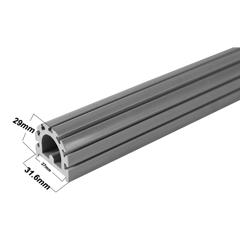Ikke-standard skræddersyet pvc profil fabrik pvc industriprofil pvc D form profil