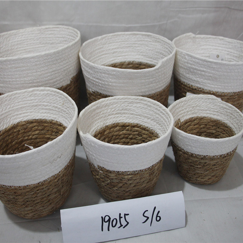 Nyt design håndlavet holdbar PE Rattan ovalt brød opbevaringskurv