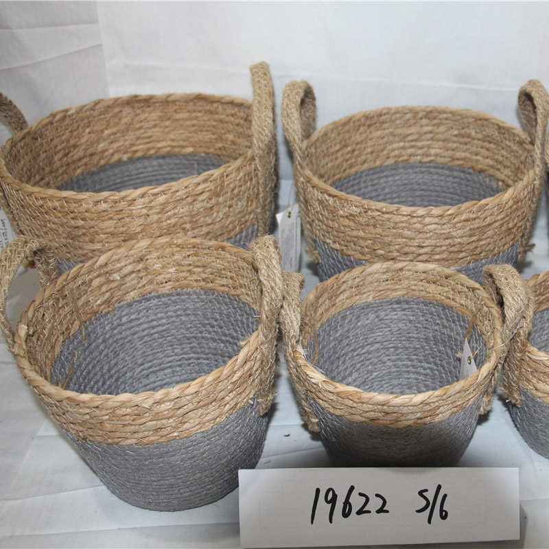 Meget god mode halmkurv og opbevaringskurv til boligindretning